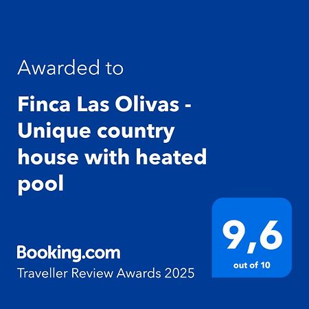 Finca Las Olivas - Unique Country House With Heated Pool 马斯帕洛马斯 外观 照片